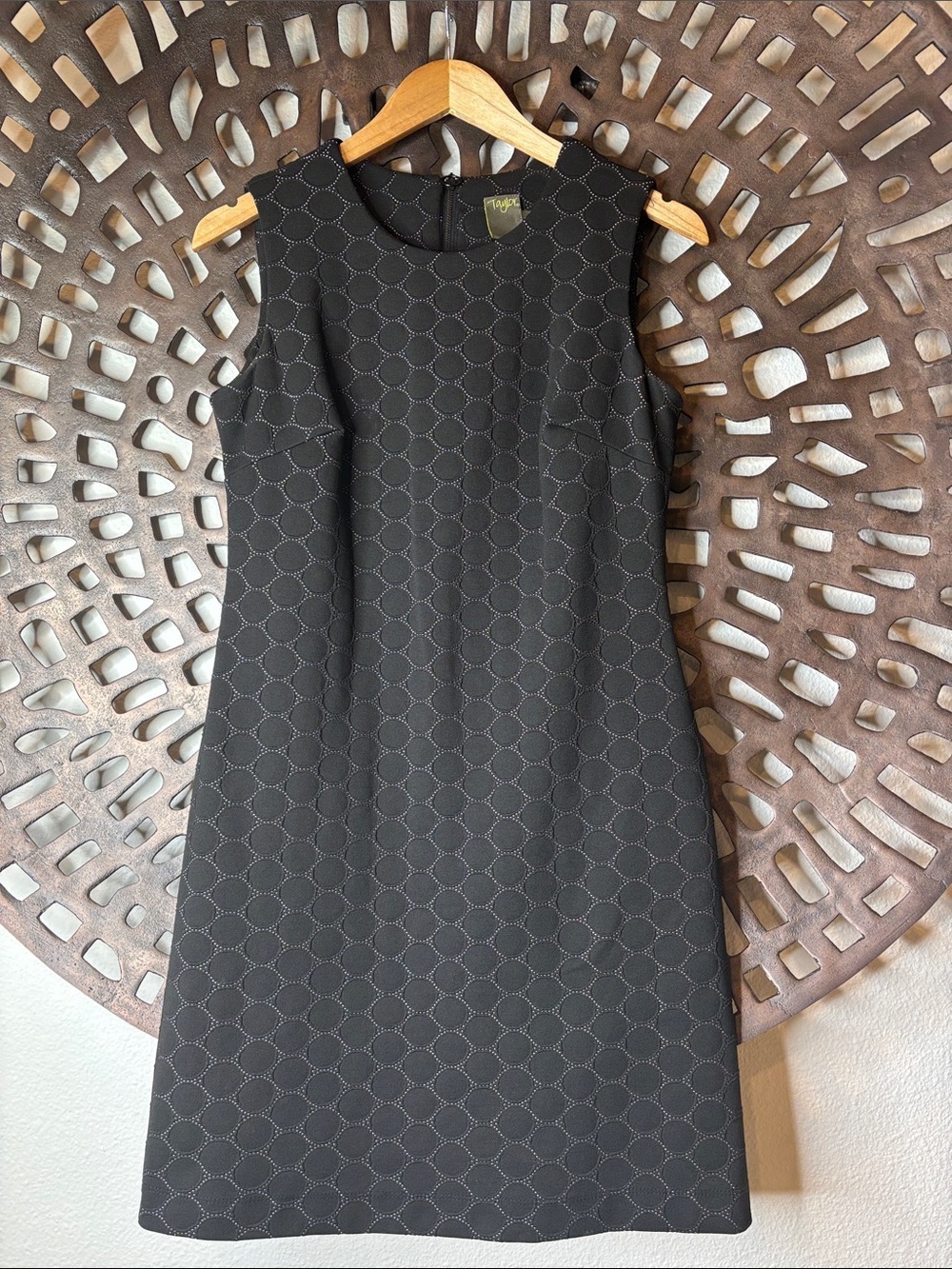 🖤 wedding Sleeveless Midi Cocktail Dress Women’s 8 Black Stretch Formal Dress 🖤